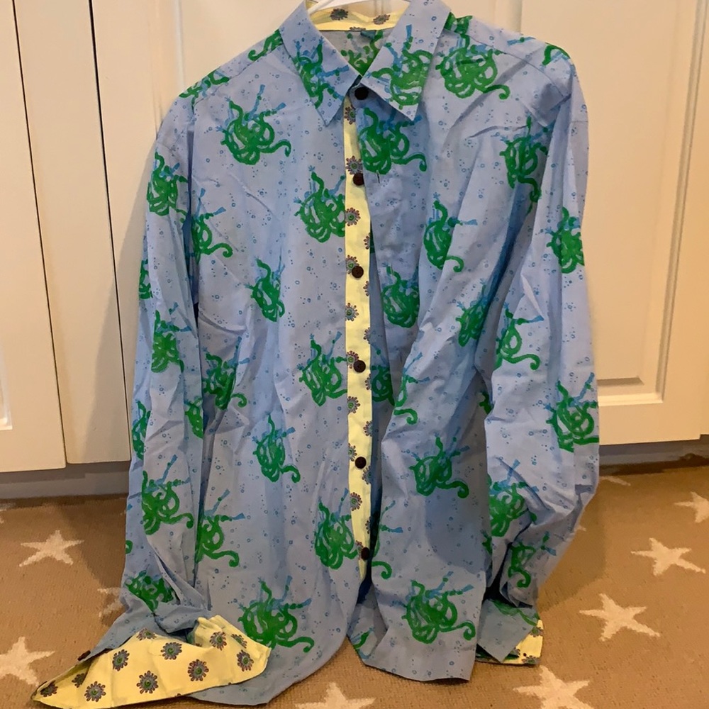 STATEMENT LINEN BUTTON SHIRT #scuba #summer #handmade